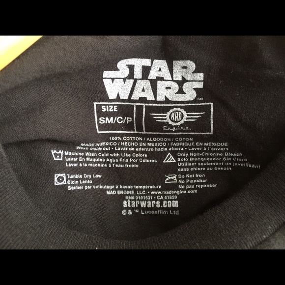 A Solo Star Wars Story Yellow Logo T-shirt, Size S - Picture 4 of 5